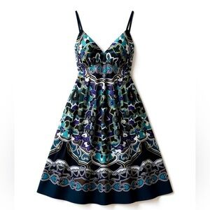 Y2k Ice Multicolor Scarf Dress Spaghetti straps